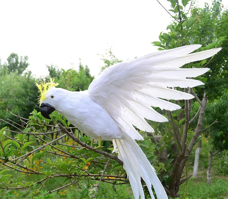 Realistic Parrot Sculpture