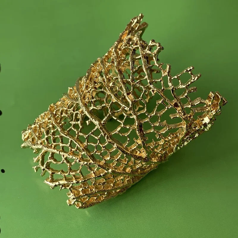 Coral Open Bracelet - Floral Fawna