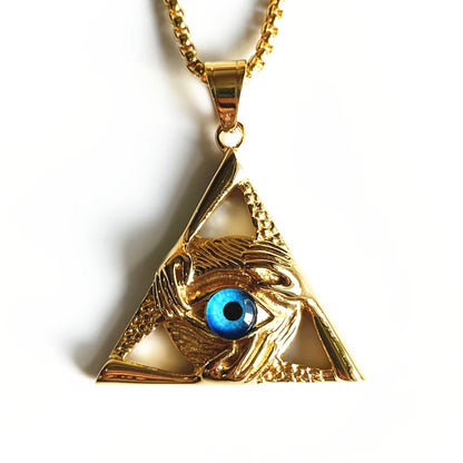 Eye of Providence Necklace - Floral Fawna