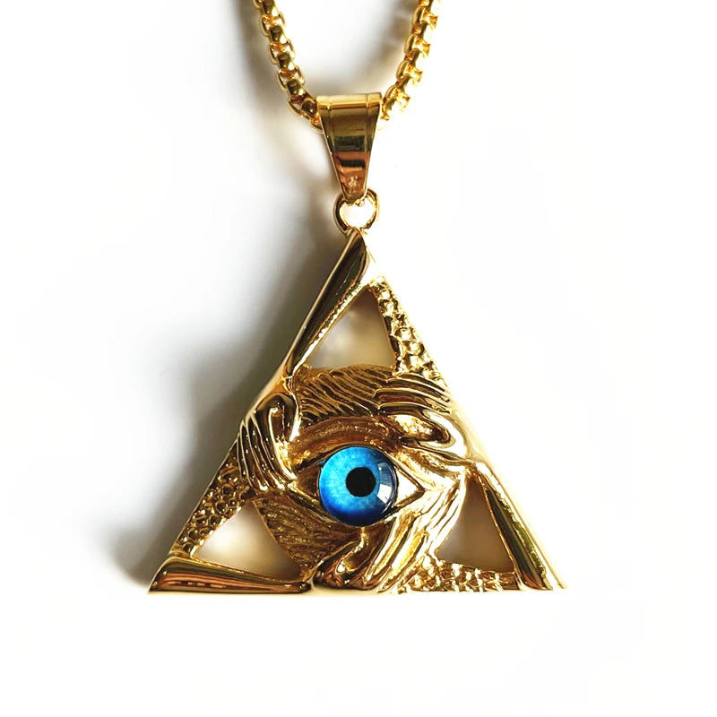 Eye of Providence Necklace - Floral Fawna