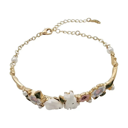 Floral Rabbit Bracelet - Floral Fawna