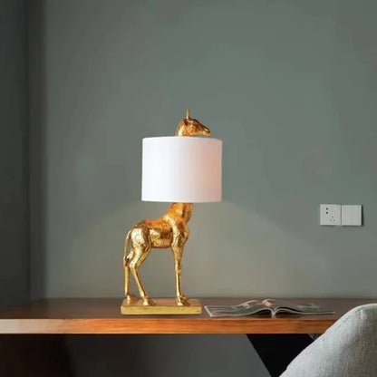 Giraffe Table Lamp - Floral Fawna