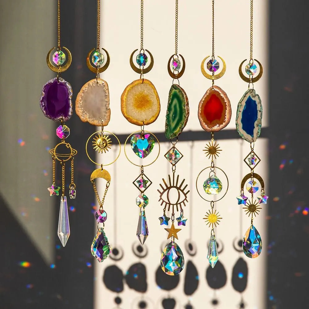 Celestial Crystal Sun Catcher - Floral Fawna