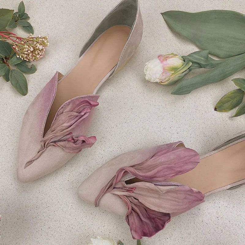 Petal Pointed Toe Pumps