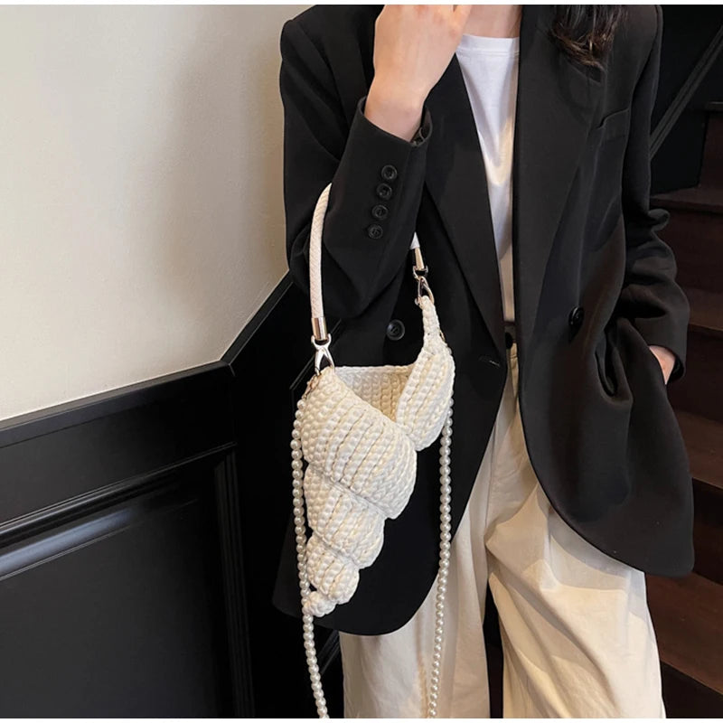 Crochet Conch Bag - Floral Fawna