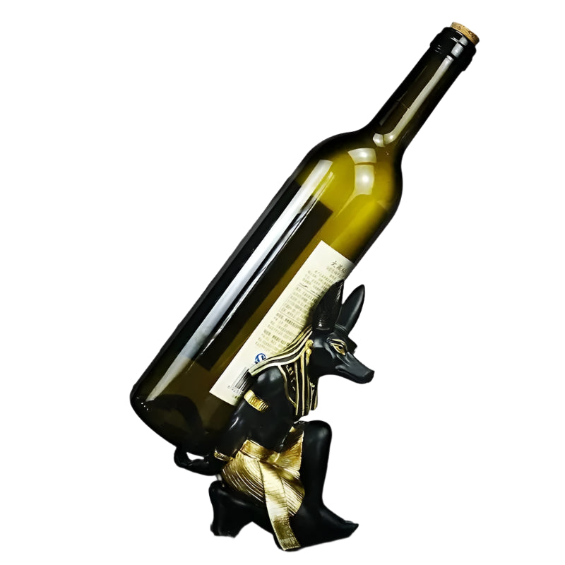Anubis Dog Wine Holder - Floral Fawna