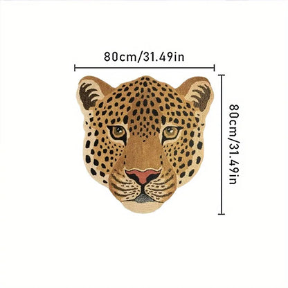 Big Cat Face Mat - Floral Fawna