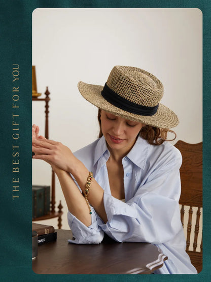 18K Gold Frog Plated Bracelet - Floral Fawna