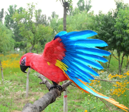 Realistic Parrot Sculpture