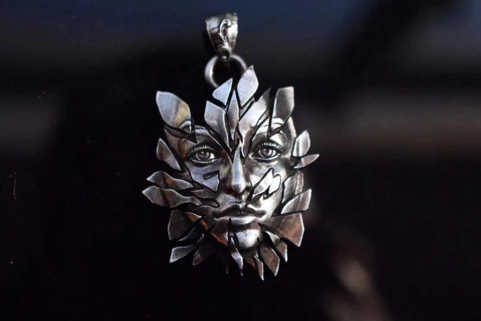 Sterling Silver Leaf Woman Pendant - Floral Fawna