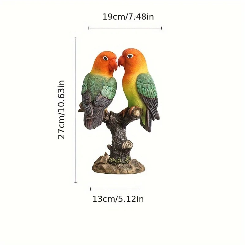Love Birds Ornament - Floral Fawna