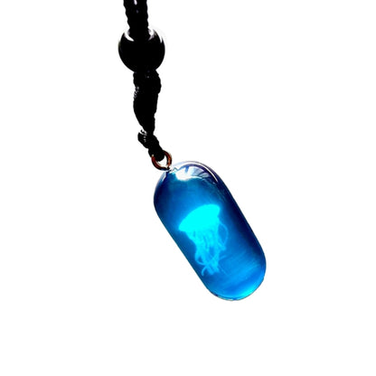Glow In The Dark Jellyfish Necklace - Floral Fawna