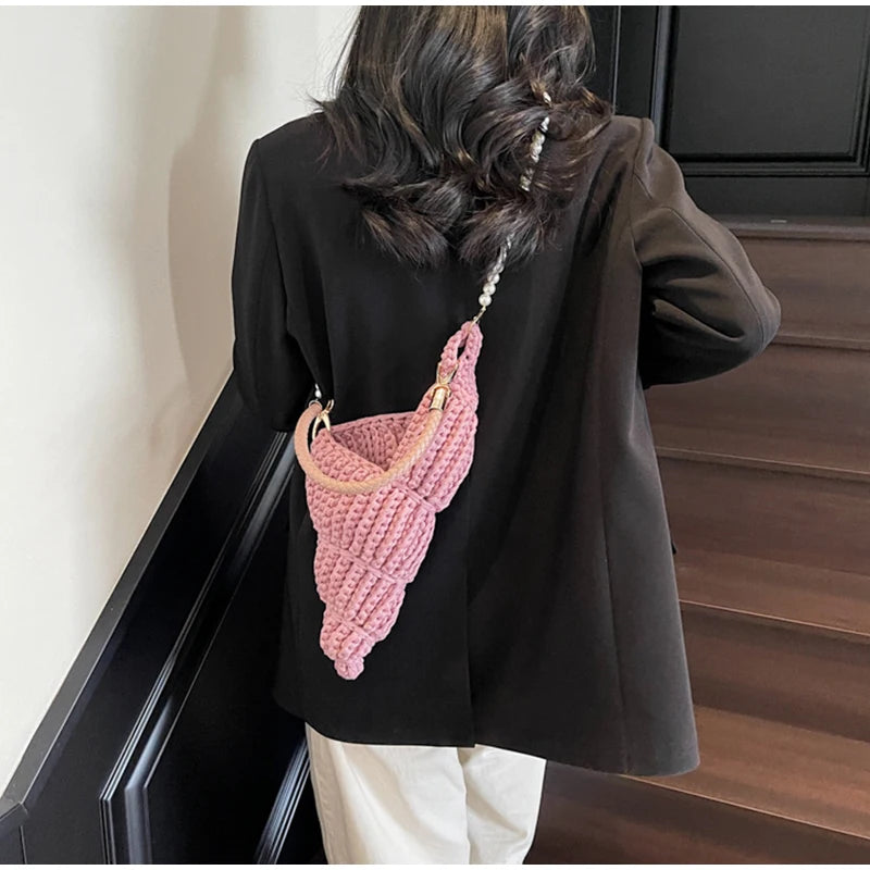 Crochet Conch Bag - Floral Fawna