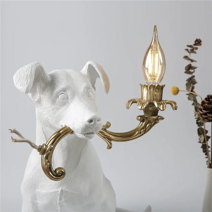 Jack Russell Table Lamp - Floral Fawna