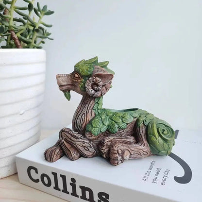 Tree Dragon Planter - Floral Fawna