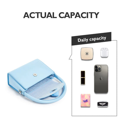 Leather Cat Face Handbag - Floral Fawna