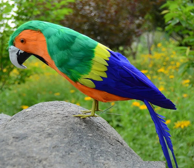 Realistic Parrot Sculpture