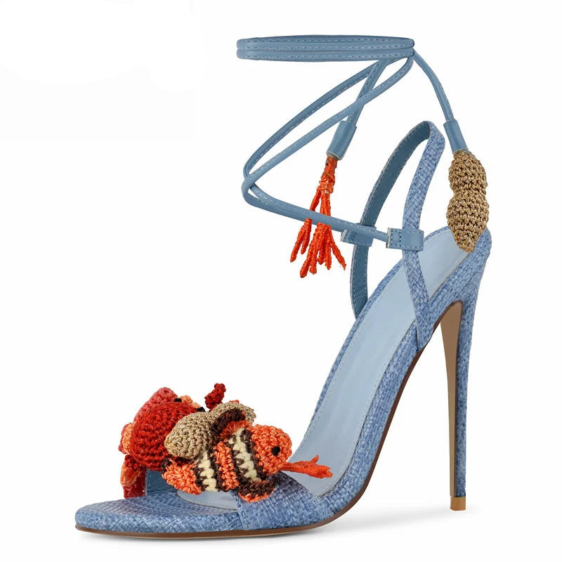 Woven Ocean Treasures Heels