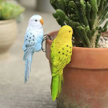 Parrot Plant Pot Decoration