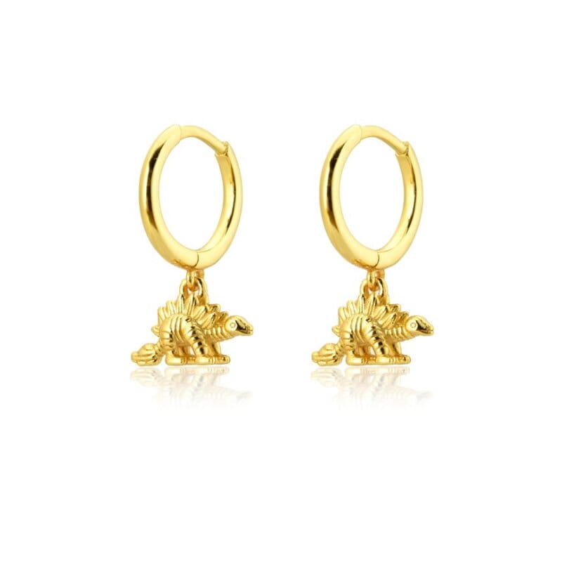 Dino Hoop Earrings - Floral Fawna