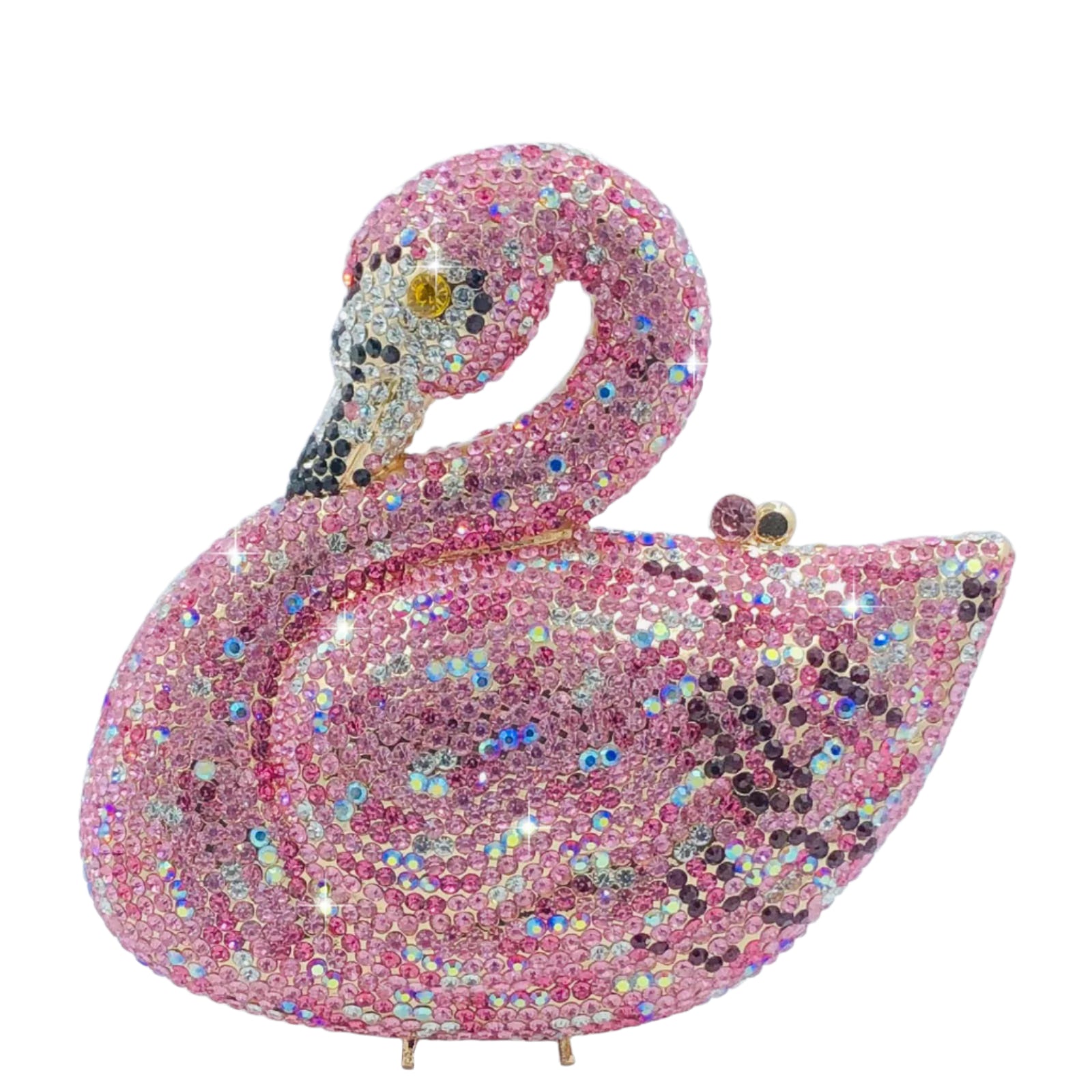 Flamingo Crystal Clutch - Floral Fawna