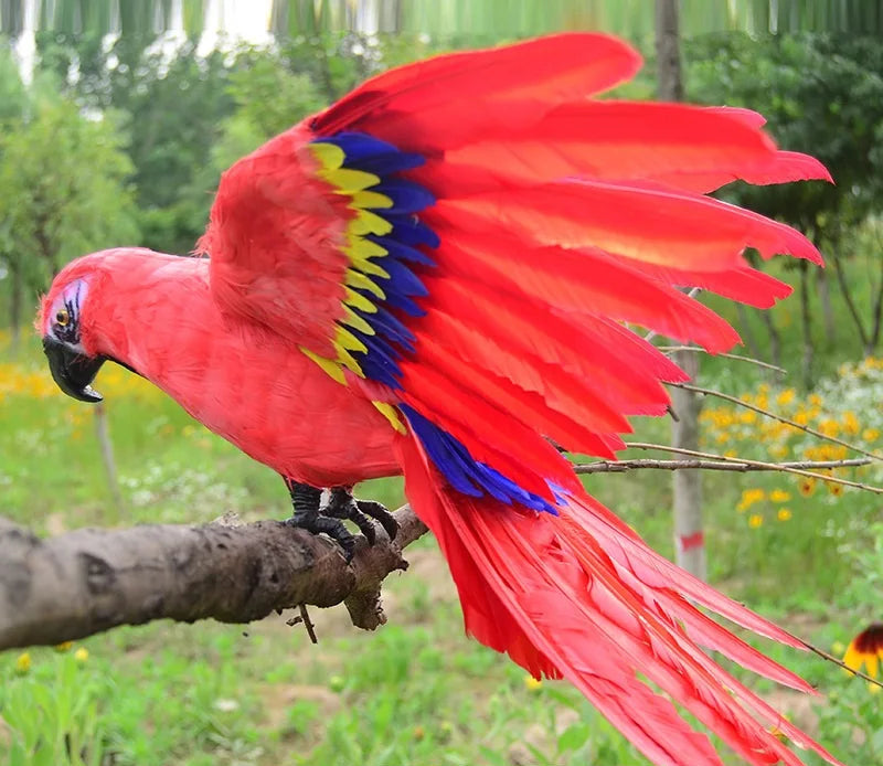 Realistic Parrot Sculpture