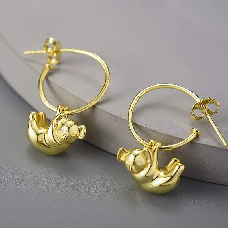 Koala Hoop Earrings