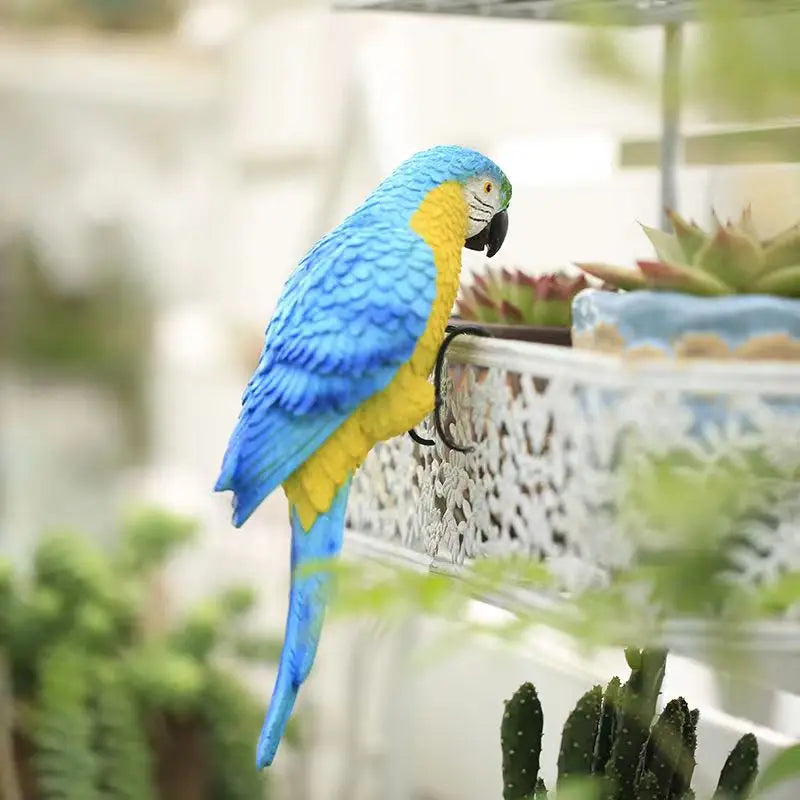 Parrot Plant Pot Decoration