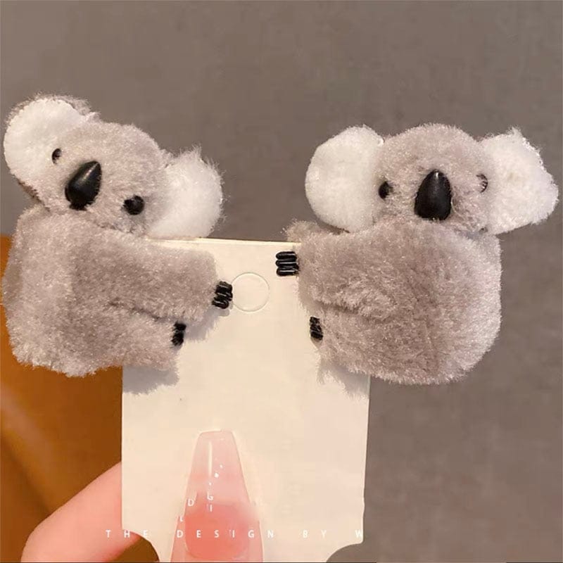 Plush Koala Hair Clip - Floral Fawna