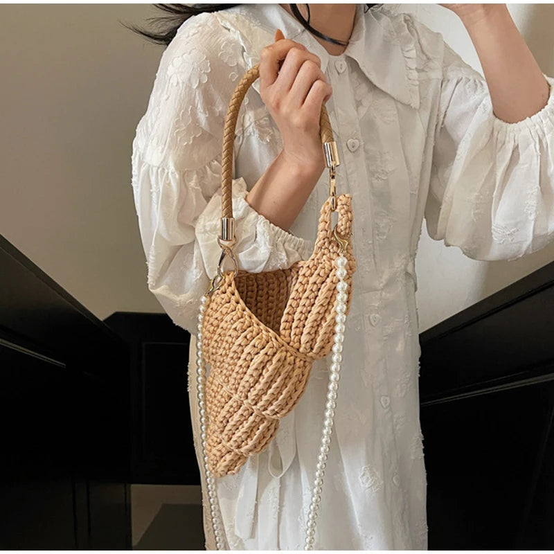 Crochet Conch Bag - Floral Fawna