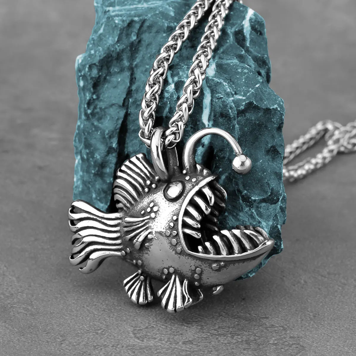 Angler Fish Necklace - Floral Fawna