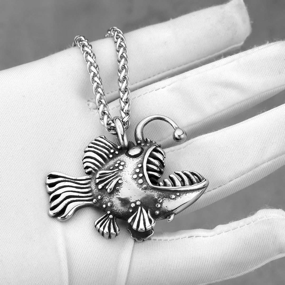 Angler Fish Necklace - Floral Fawna