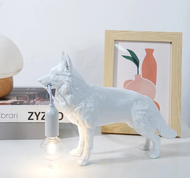German Shepherd Table Lamp