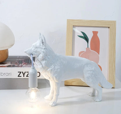 German Shepherd Table Lamp