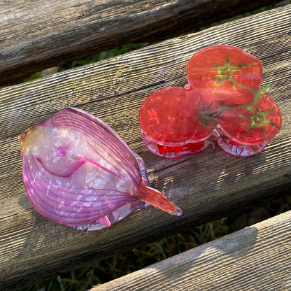 Vegetable Acrylic Hair Clip - Floral Fawna