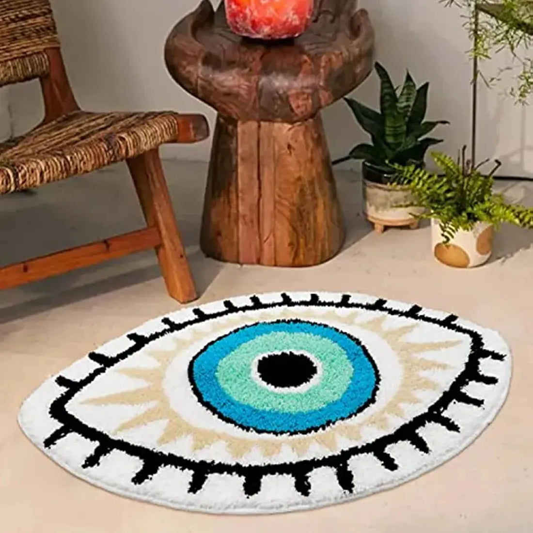 Blue Eye Rug - Floral Fawna