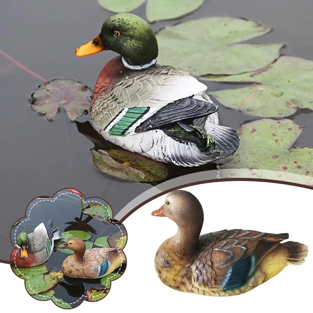 Mallard Duck Ornament - Floral Fawna