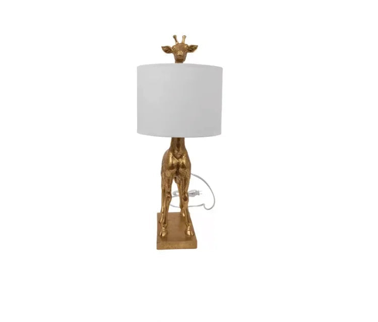 Giraffe Table Lamp - Floral Fawna