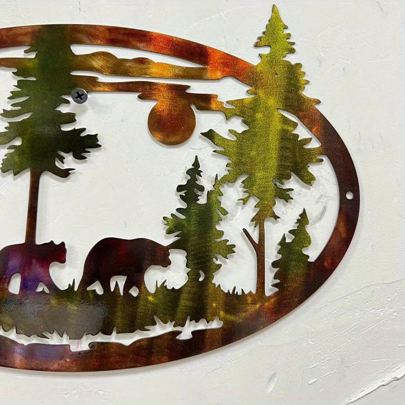 Woodland Scenery Metal Wall Art