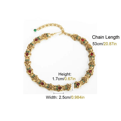 18K Gold Frog Plated Necklace