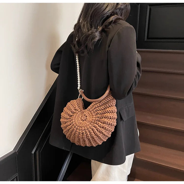 Crochet Conch Bag - Floral Fawna