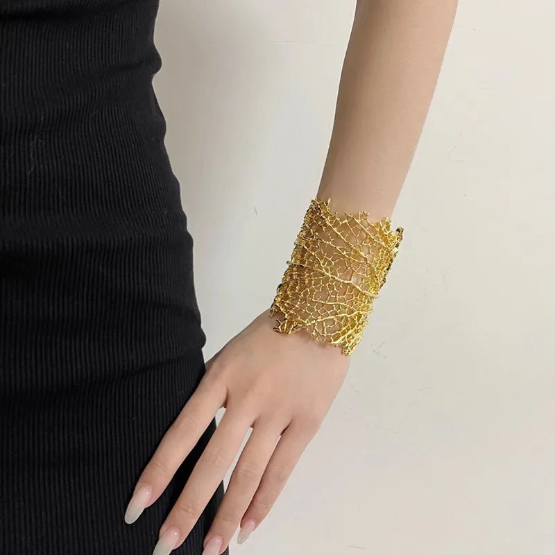 Coral Open Bracelet - Floral Fawna