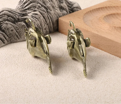 Anglerfish Brass Figurine - Floral Fawna