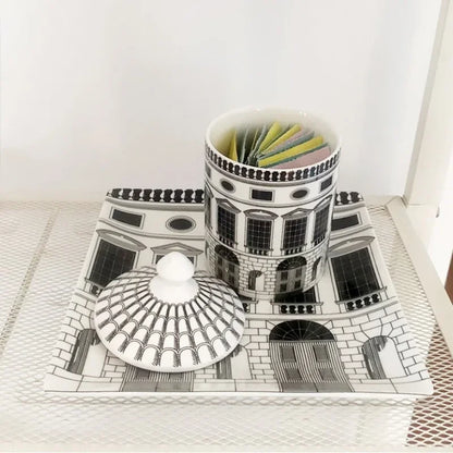 Ceramic Building Jar - Floral Fawna