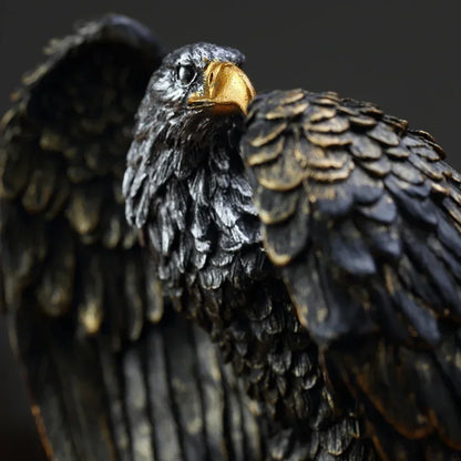 Majestic Eagle Sculpture - Floral Fawna