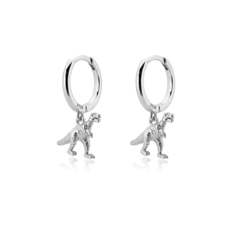 Dino Hoop Earrings - Floral Fawna