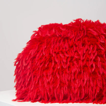 Oversized Faux Feather Clutch Bag - Floral Fawna