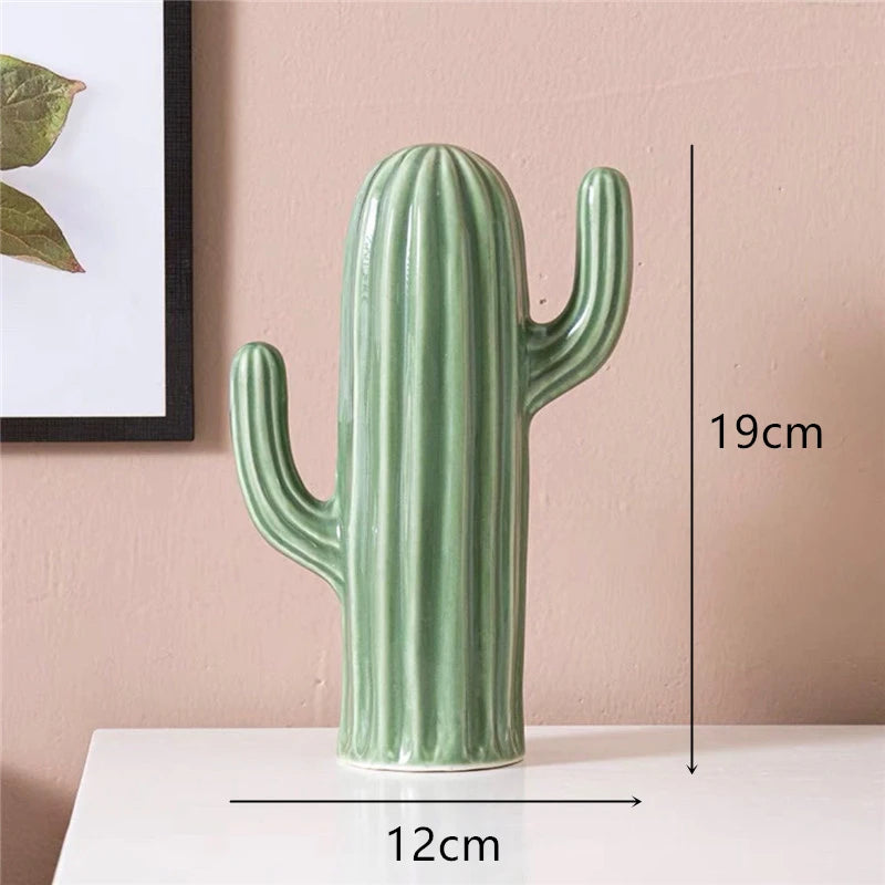 Ceramic Cactus Sculptures - Floral Fawna