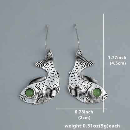 Silver Fish Earrings