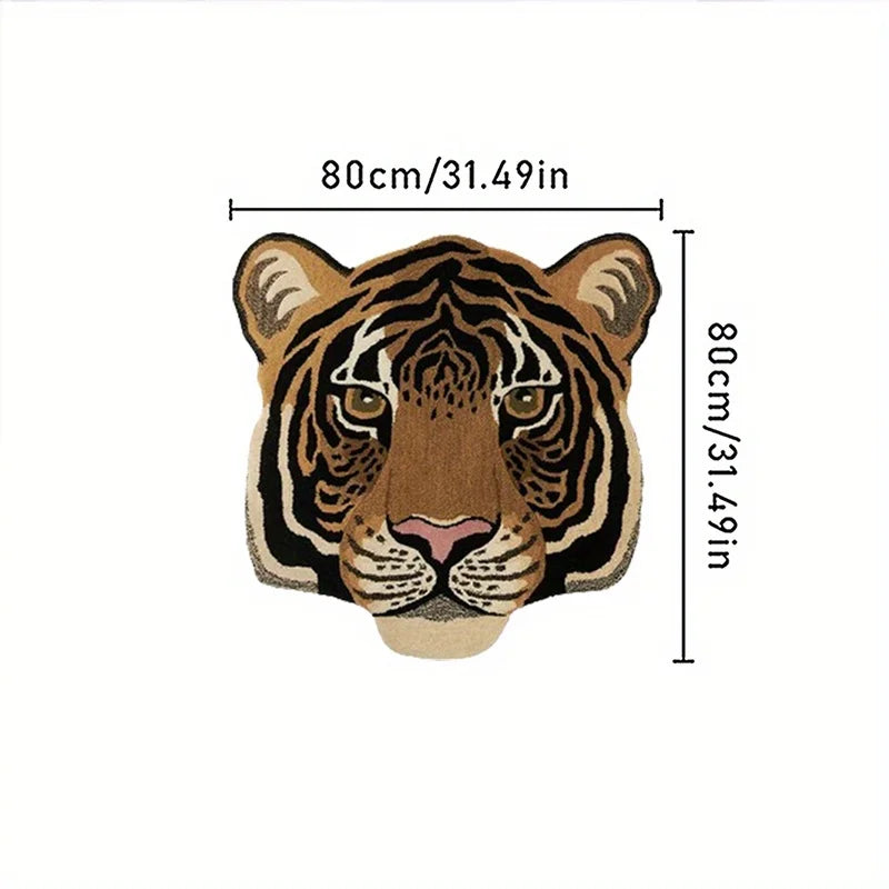 Big Cat Face Mat - Floral Fawna